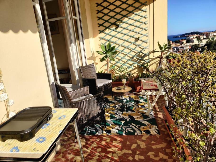 Vintage Flat On Villefranche Bay - Free Car Park Экстерьер фото