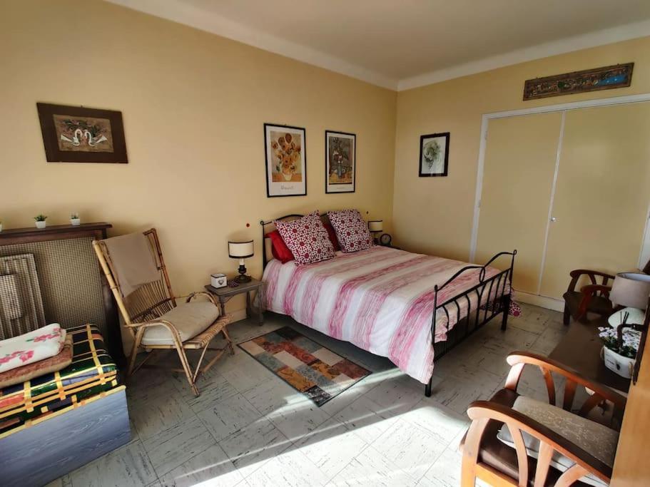 Vintage Flat On Villefranche Bay - Free Car Park Экстерьер фото