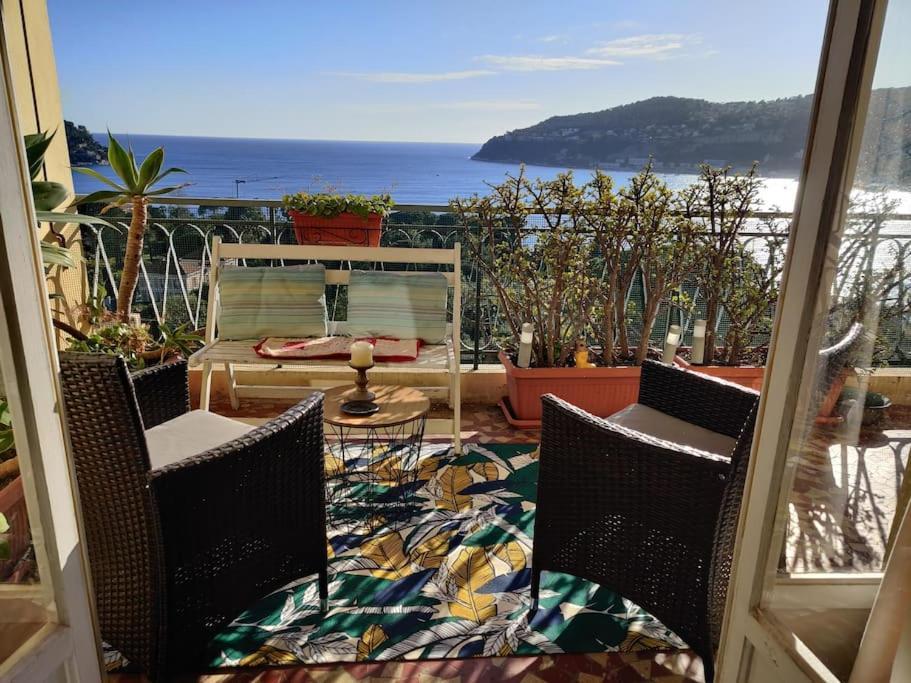 Vintage Flat On Villefranche Bay - Free Car Park Экстерьер фото